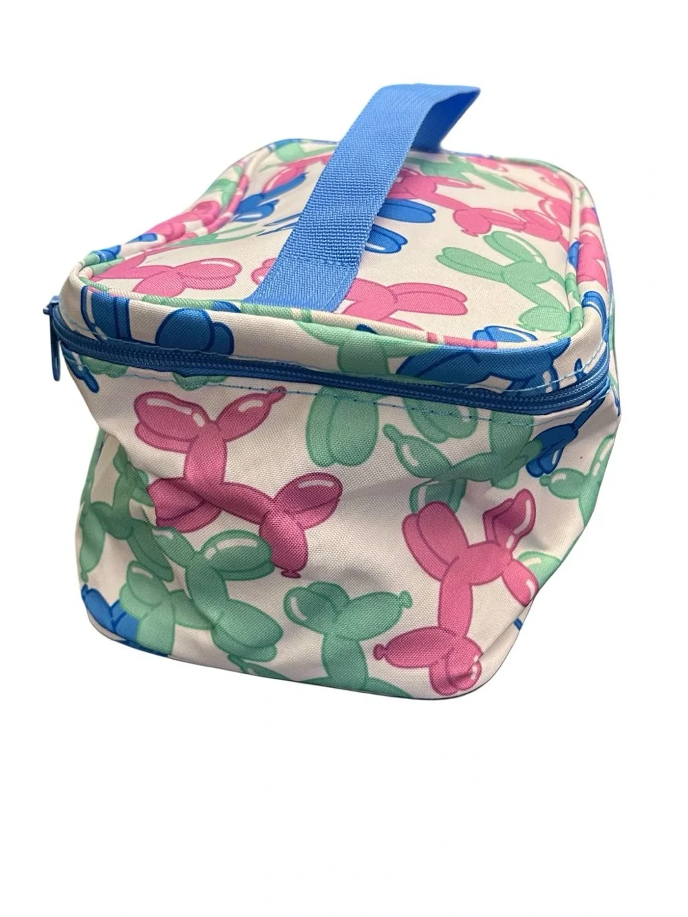 Makeup Carry Case Zippered Pouch Cosmetic Organizer 9” Balloon Dog Print New